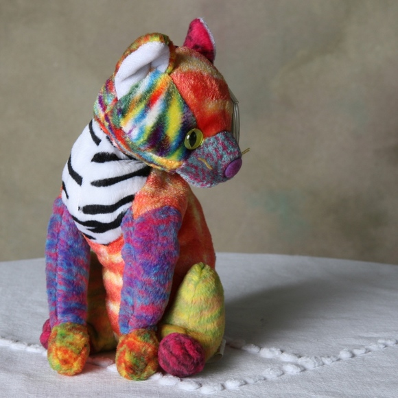 Ty Beanie Baby: Kaleidoscope the Cat Rare Retired - Picture 6 of 8